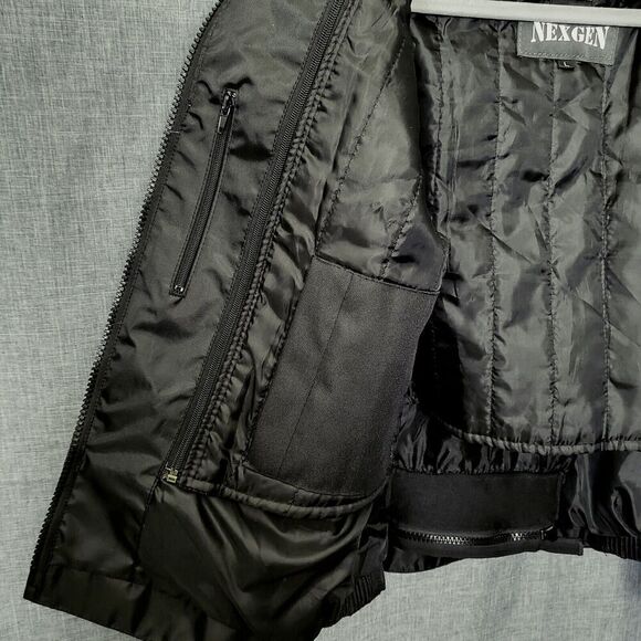 Nexgen Motorcycle Riding Jacket Tough Fabric Black Purple Thinsulate Women's L - Picture 9 of 16